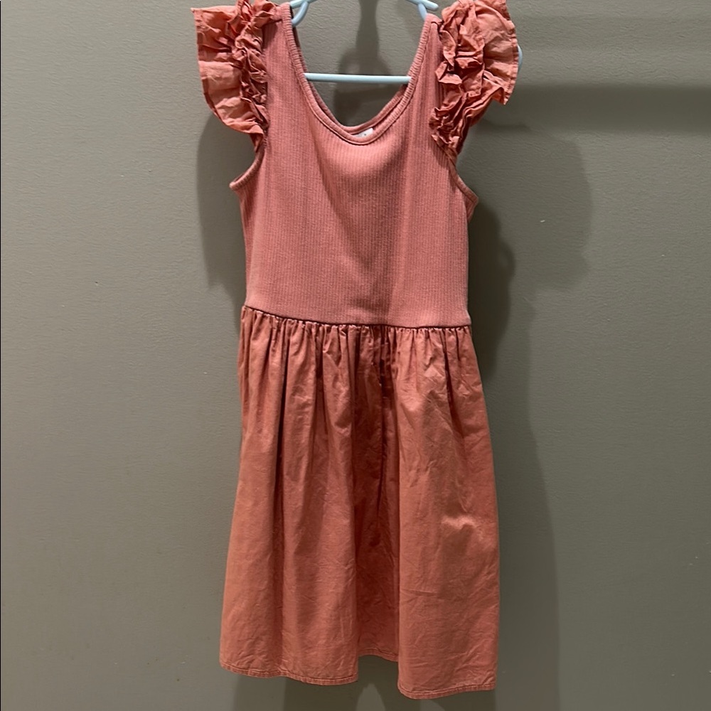 Janie and Jack Pink Sleeveless Sundress with Puff Sleeves